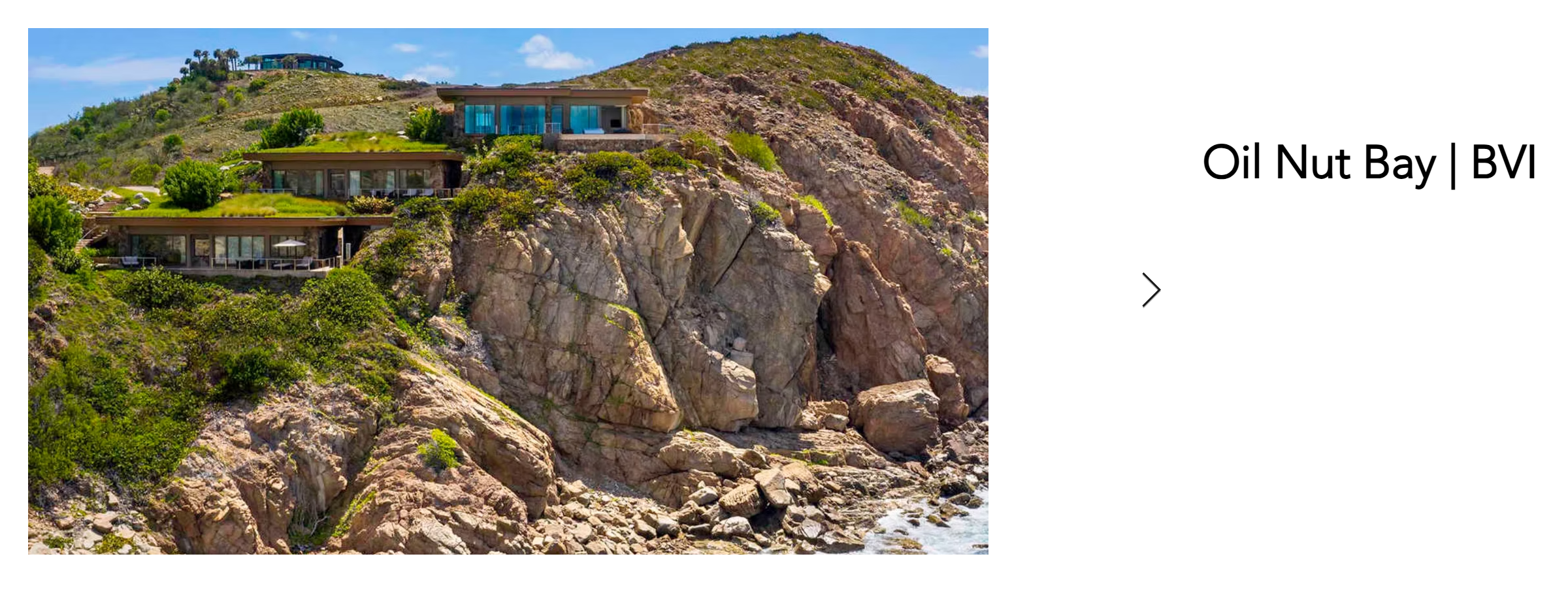 Oil Nut Bay luxury villa on cliffside with panoramic ocean views, British Virgin Islands